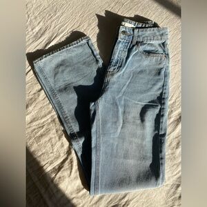 H&M Women’s Straight Jeans in Light Blue